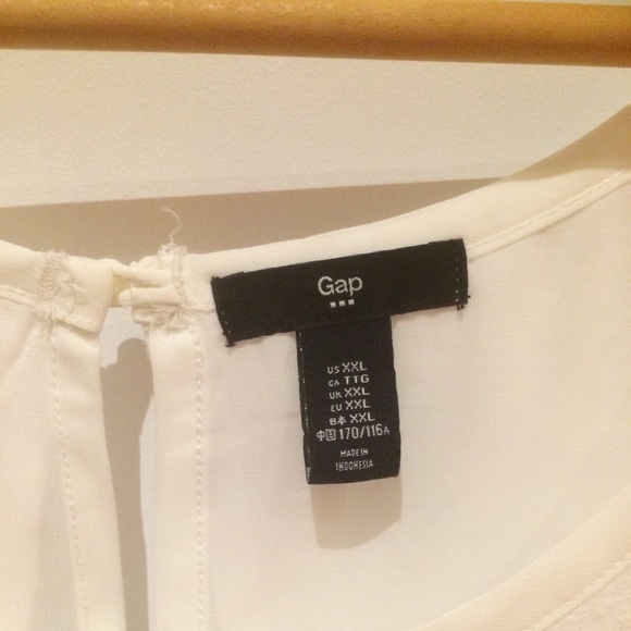 White Gap Tank Blouse - Picture 3 of 4